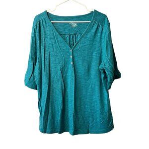 Chicos Women Top Size‎ 3 Extra Large The Ultimate Tee Casual Beach Summer Light